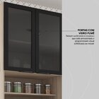 Paneleiro | 2 Portas Vidro Fumê Firenze Avena Touch/grafito